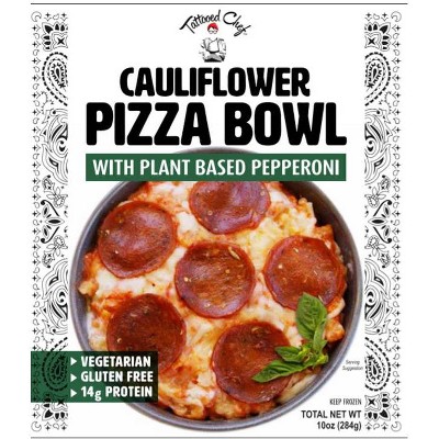 Tattooed chef cauliflower pizza bowl review
